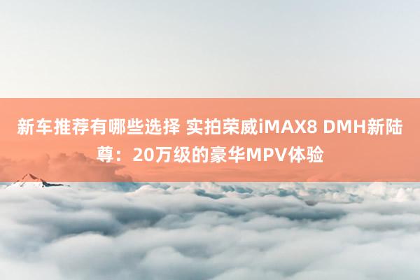 新车推荐有哪些选择 实拍荣威iMAX8 DMH新陆尊：20万级的豪华MPV体验